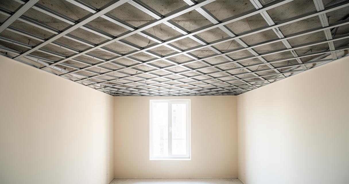 Comment poser un faux plafond suspendu : bien préparer rails, profiles ...